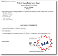  bankruptcy records discharge papers